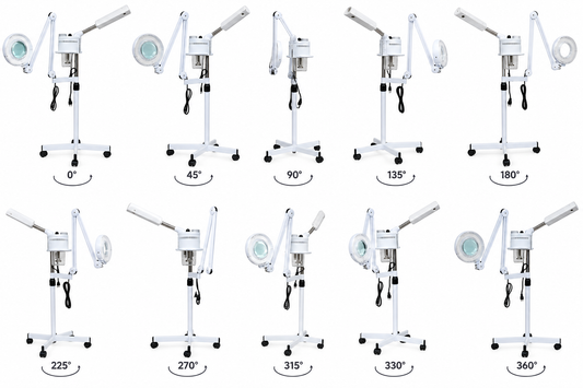 2-in-1 Facial Steamer with 5X Magnifying Lamp Salon Spa Beauty Clinic