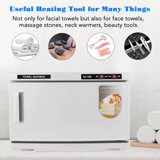 La Perla Tech Professional Towel Heater for Spa, Salon & Barber 16L Hot Towel Warmer Cabinet