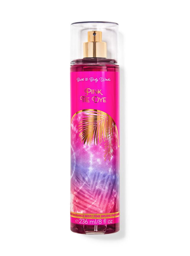 BATH AND BODY WORKS PINK TIE DYE BODY MIST 236ML