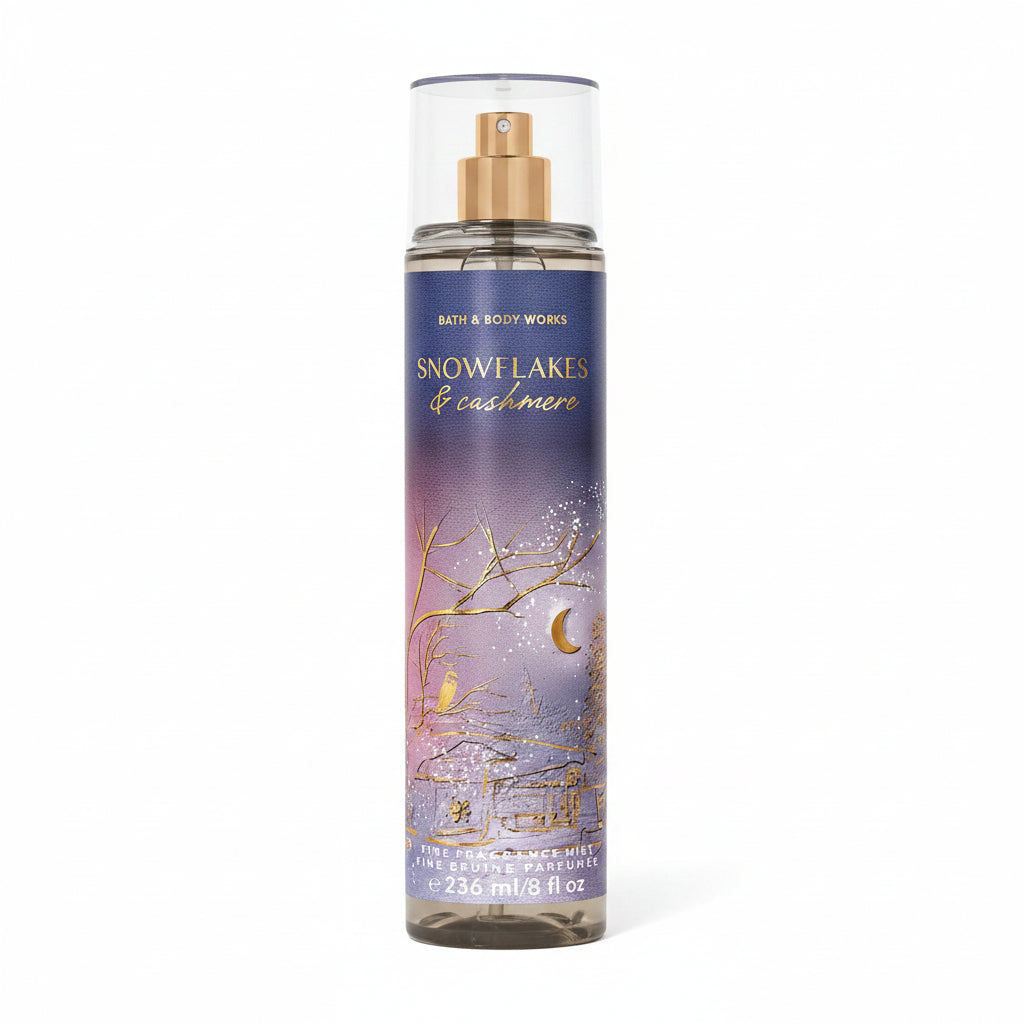 BATH AND BODY WORKS SNOWFLAKES OF CASHMERE BODY MIST 236ML