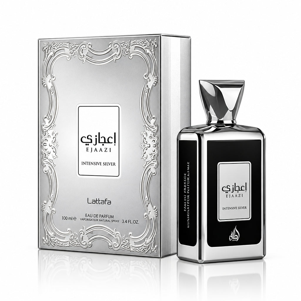 Esqaba perfume bottle and packaging on a white background