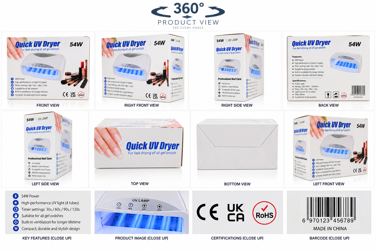 Professional Nail Dryer UV/LED Nail Lamp for Gel Polish
