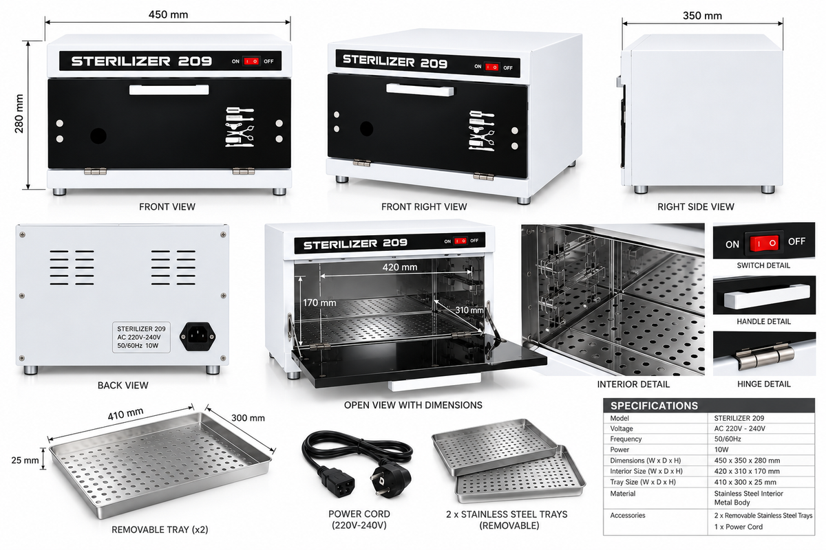 Professional Disinfection Ultraviolet Uv Sterilizer Cabinet For Beauty Salon Use