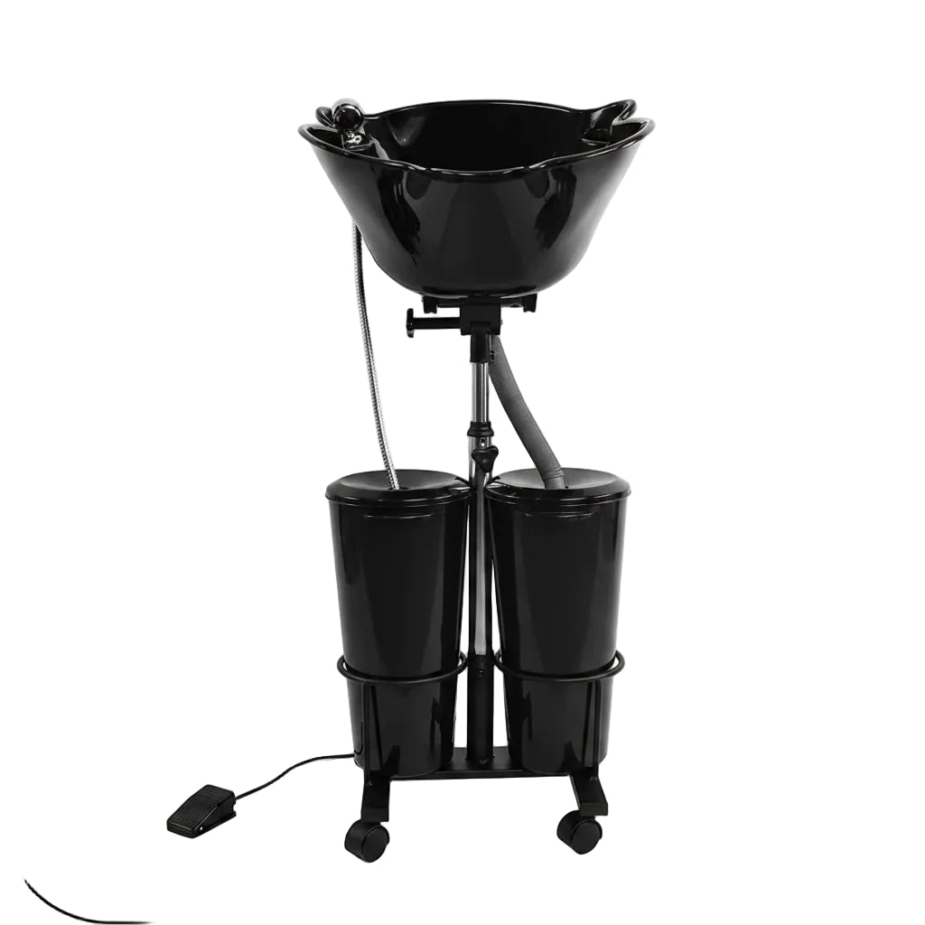La Perla Tech Portable Shampoo Bowl with Electric Pump for Professional Salons