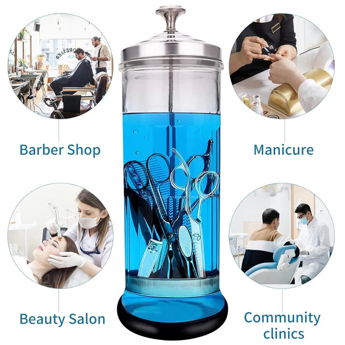 Disinfectant Jar Barber Sterilizer