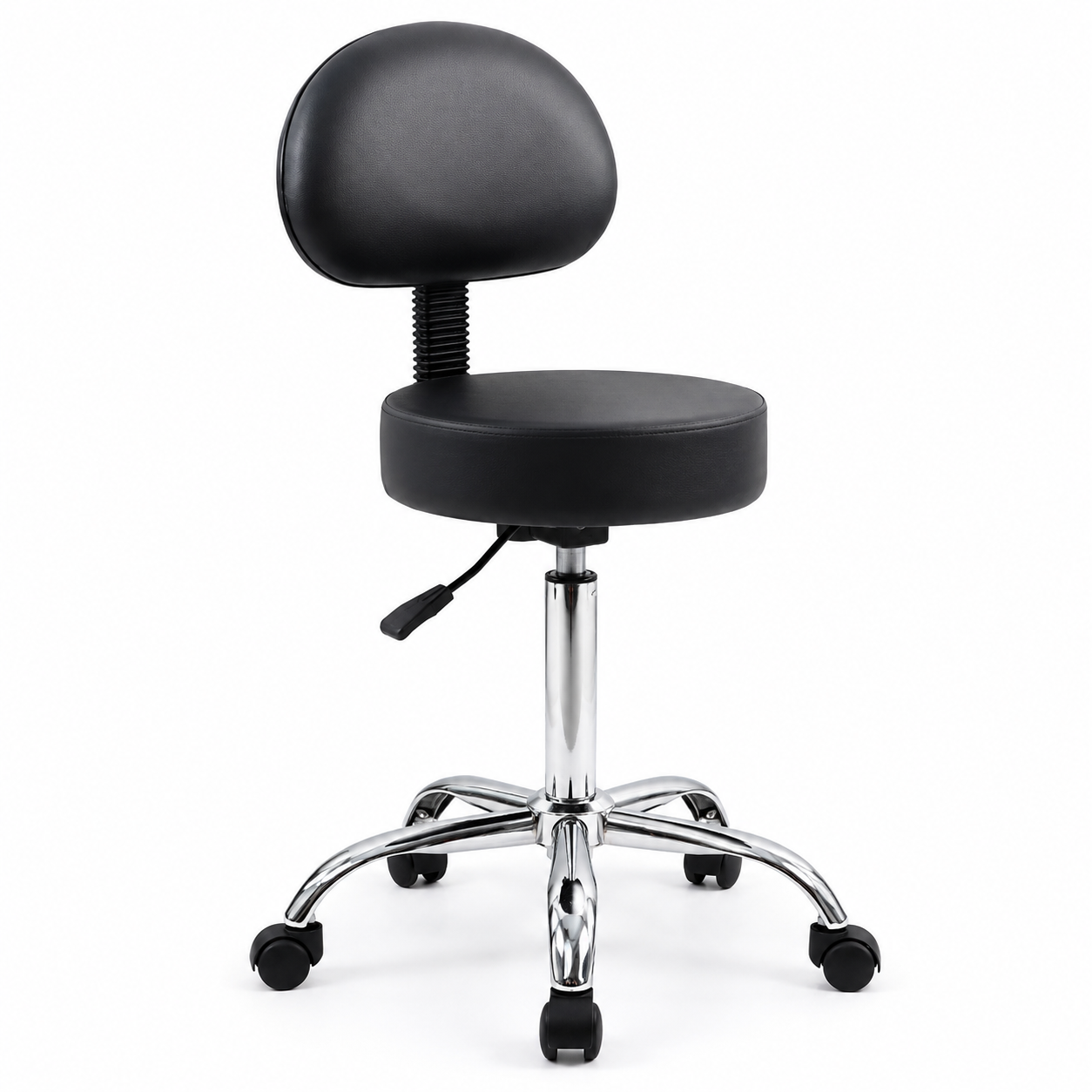 Swivel Spa Massage Stool Adjustable Height Adjustable Salon Stool with Backrest
