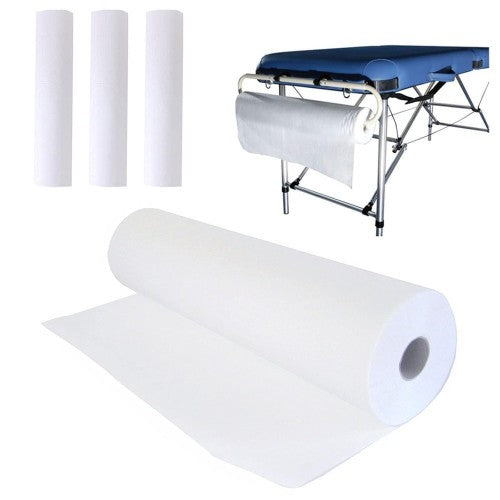 La Perla Tech, 3 Disposable Non-Woven Bed Roll White 80cm*180cm