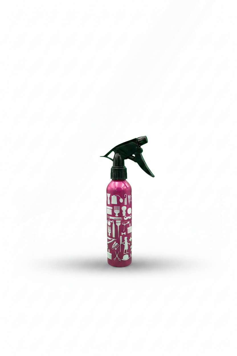barber-themed spray bottle