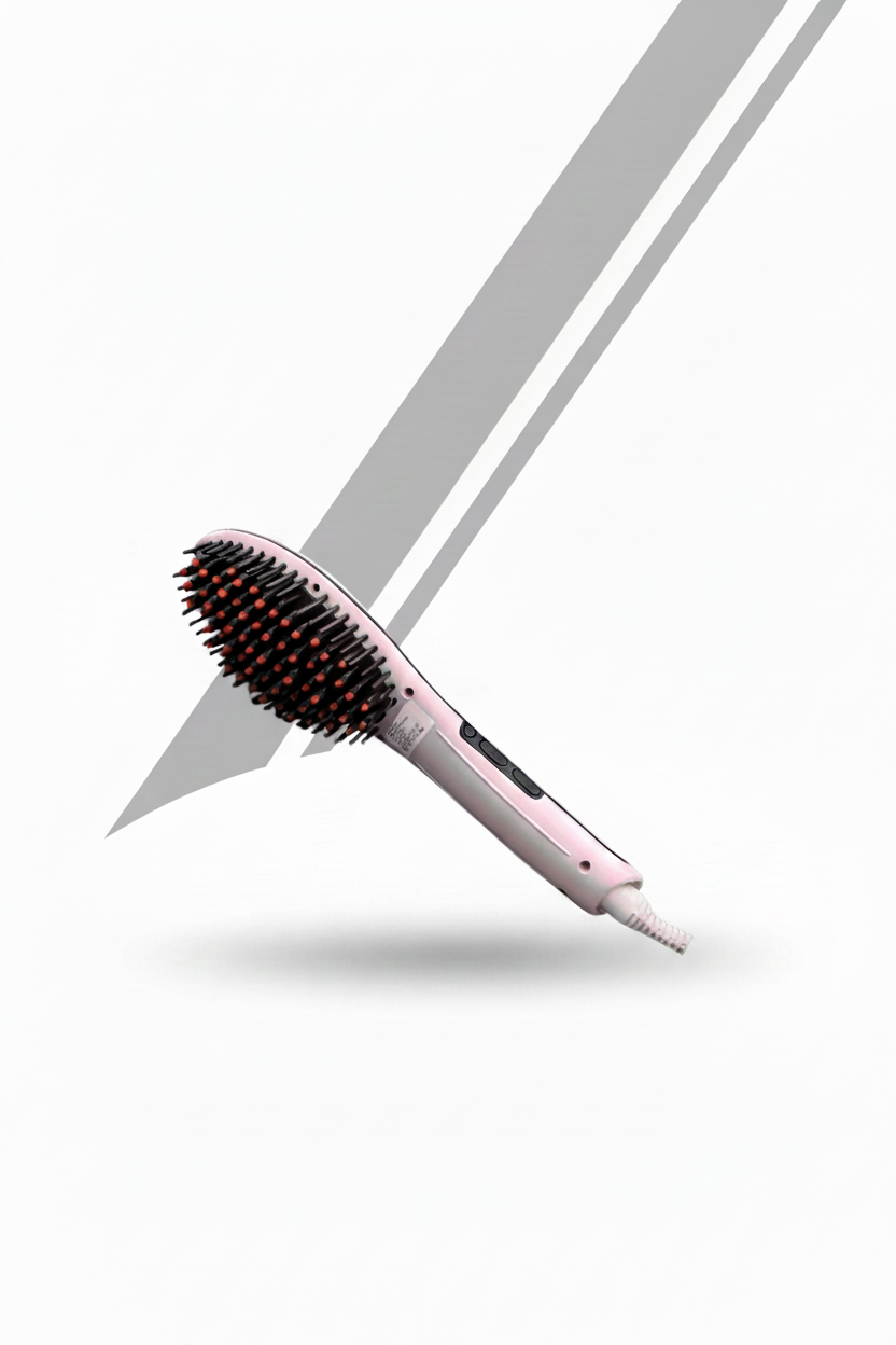 La Perla Tech Electric Hair Straightening Brush – Professional Hair Styling Tool
