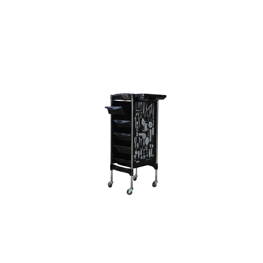 La Perla Tech Professional Hair Dye Trolley Salon Color Storage Cart
