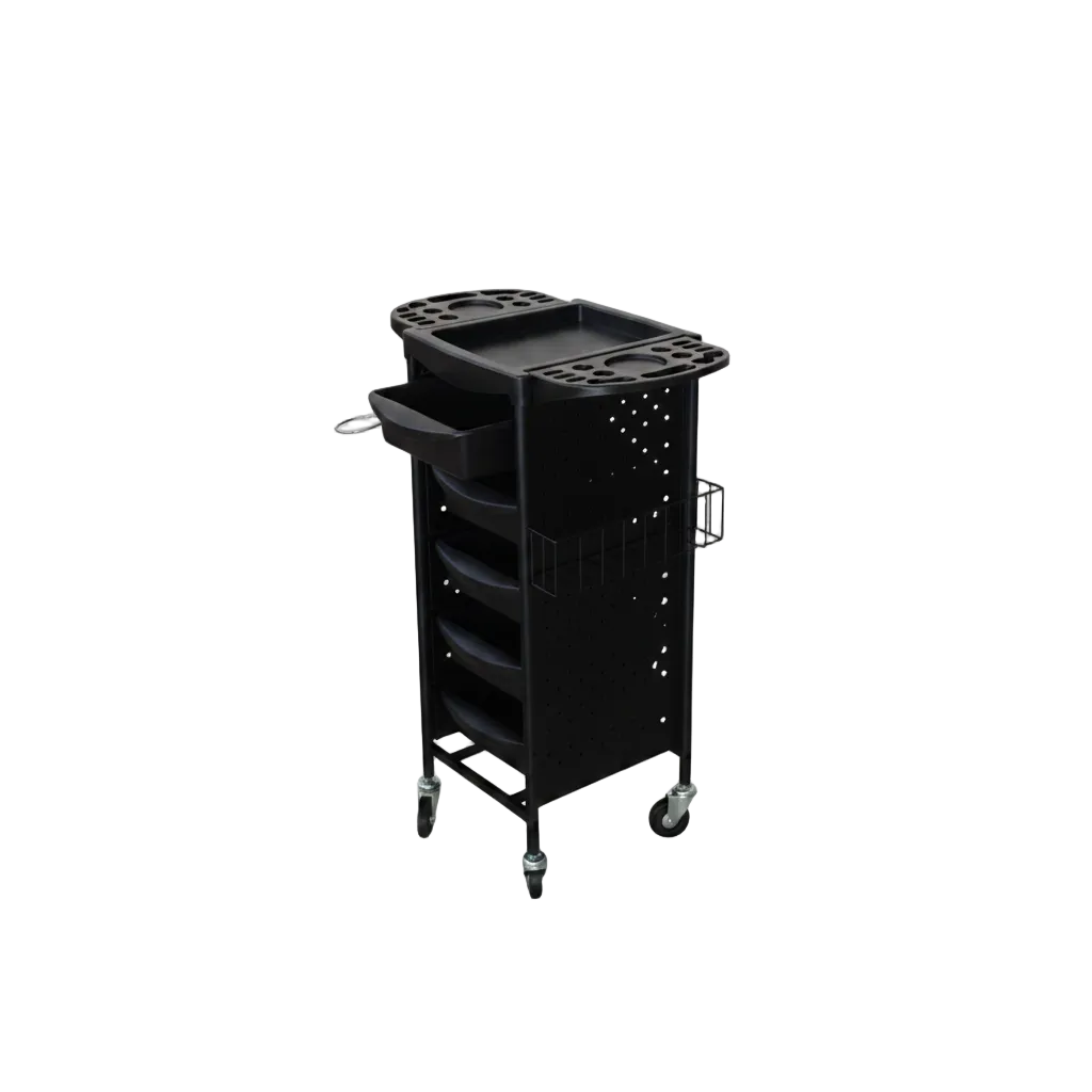 La Perla tech Professional Hair Dye Trolley metal Salon Color Storage Cart 180A