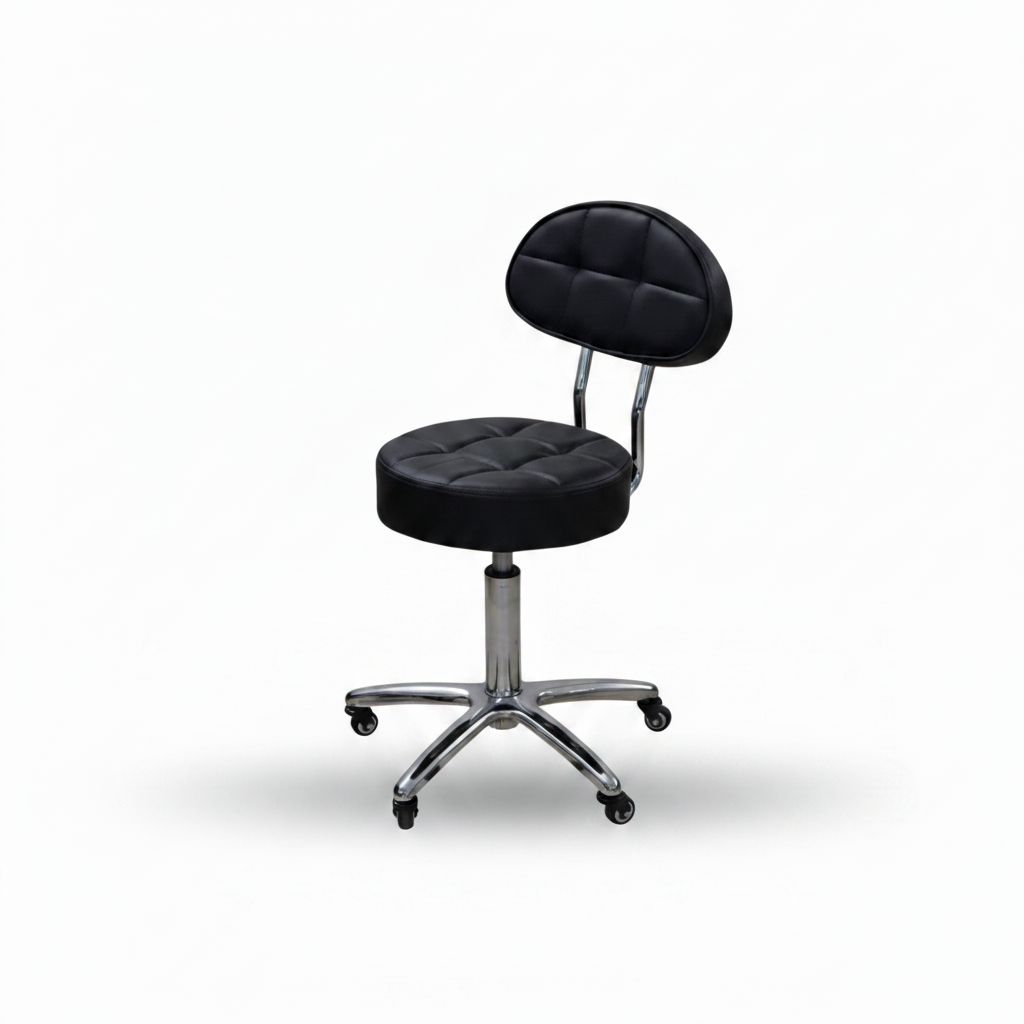 La Perla Tech Salon Swivel Stool Chair Adjustable Rolling Salon Stool S-7