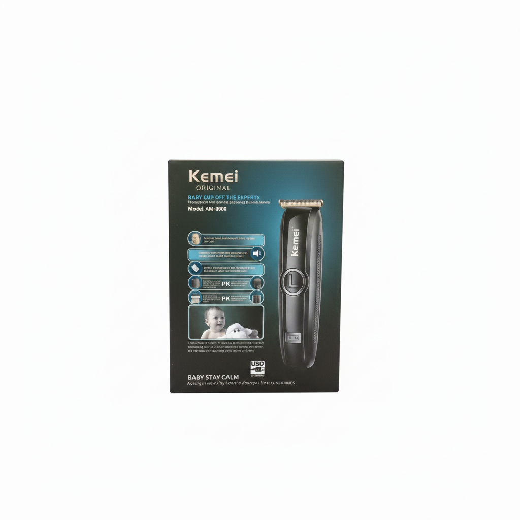 Kemei, Electric Rechargeable Professional Fast Charge Hair Trimmer Clipper.