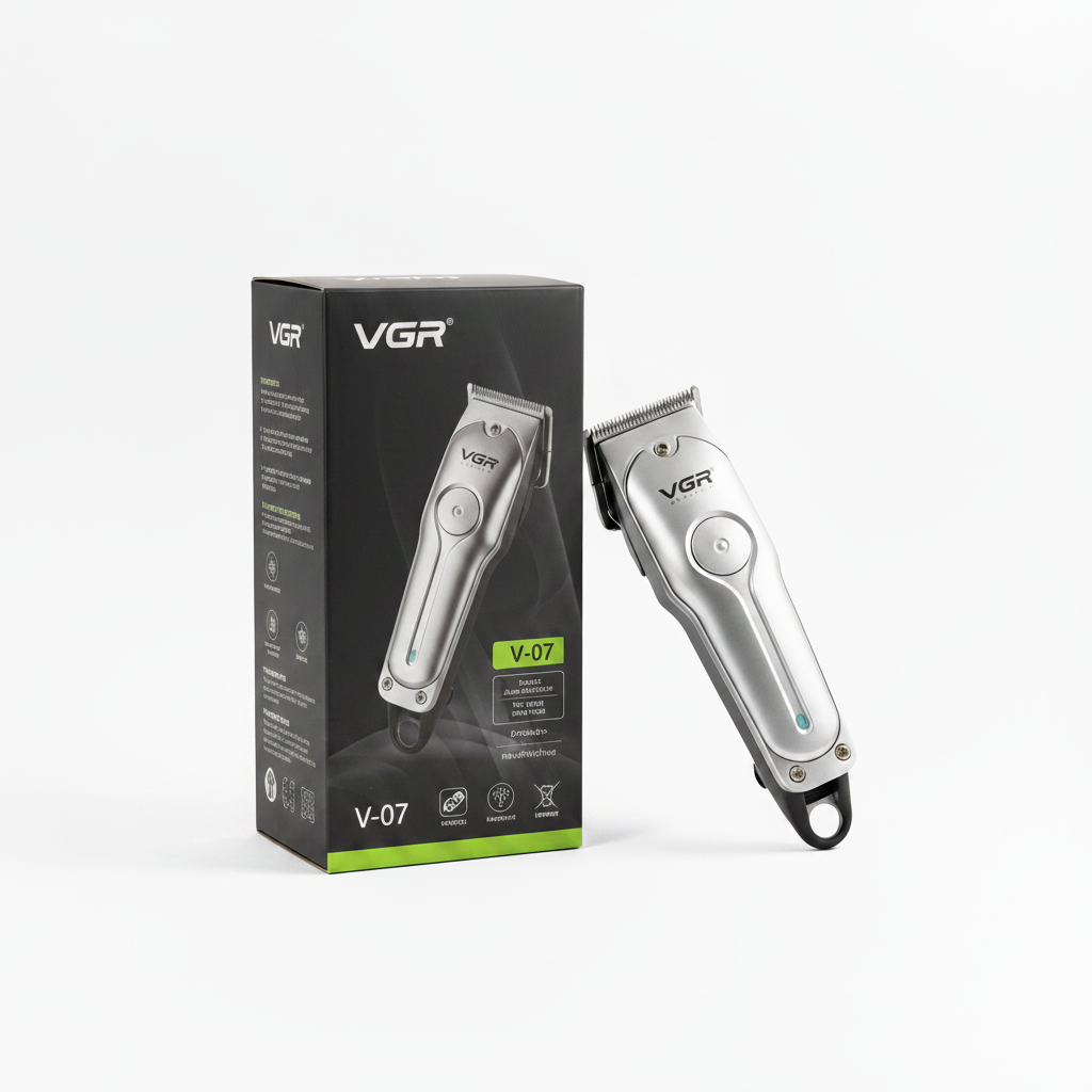 VGR Professional Hair Trimmer – Cordless Barber Cuts Rechargeable T-Blade 071