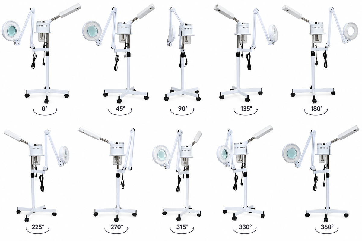 2-in-1 Facial Steamer with 5X Magnifying Lamp Salon Spa Beauty Clinic