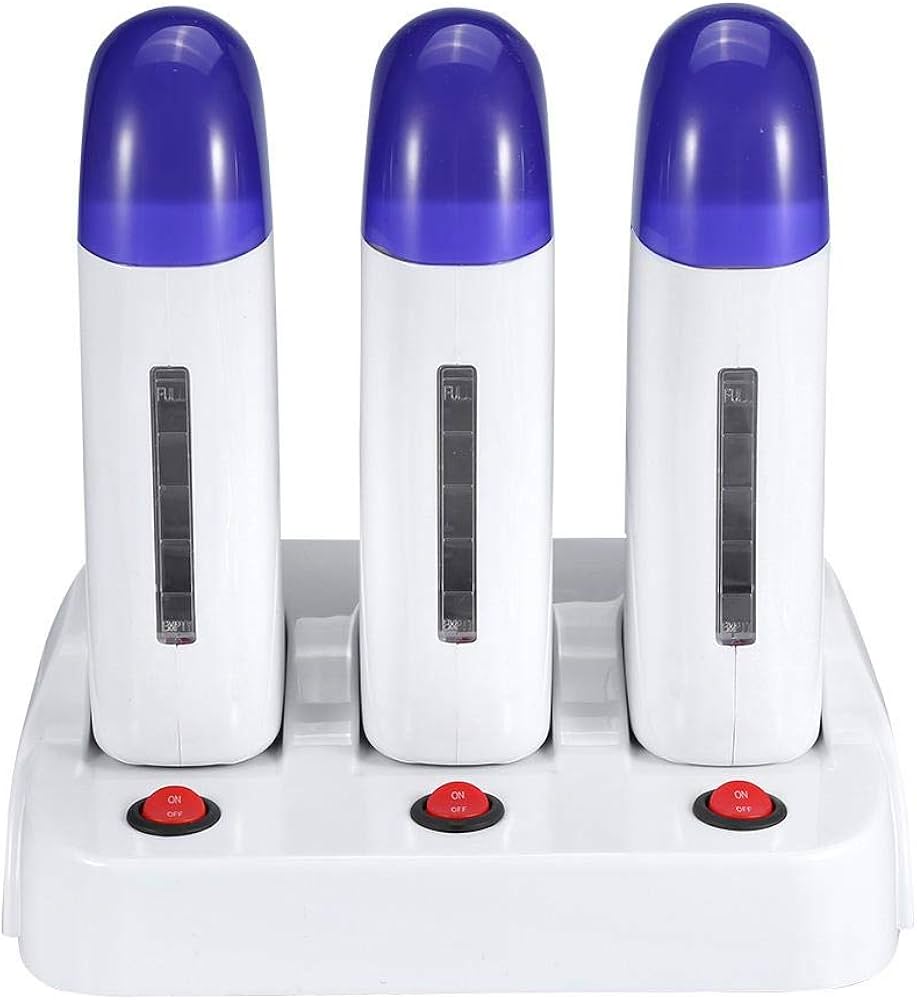 3-Cartridge Roll-On Wax Warmer & Depilatory Heater