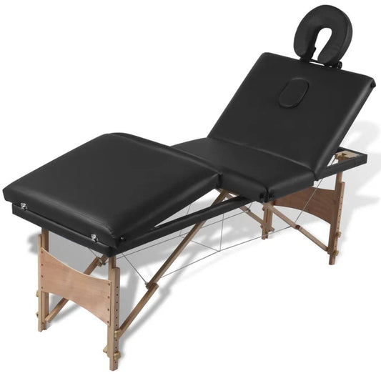 LA PERLA TECH 4 SECTION LUXURY PORTABLE MASSAGE TABLE