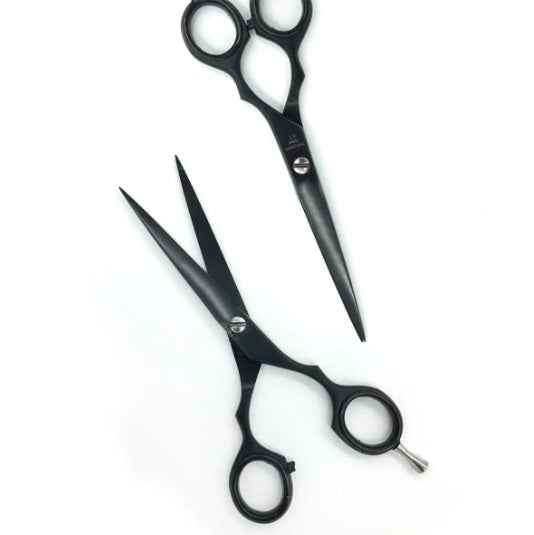 Professional Stainless Steel Barber Shears Jully France Matte Black Hair Scissors