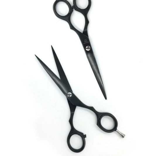 Professional Stainless Steel Barber Shears Jully France Matte Black Hair Scissors