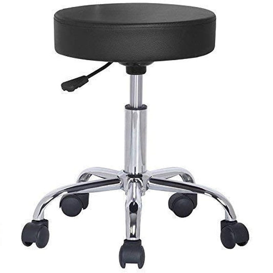 Professional Salon Stool Adjustable Rolling Swivel Chair-Black