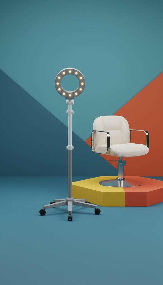 LED Magnifying Lamp With Rolling Base