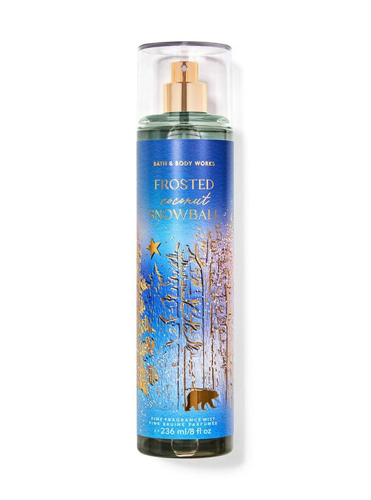 BATH AND BODY WORKS FROSTED COCONUT SNOWBALL BODY MIST 236ML