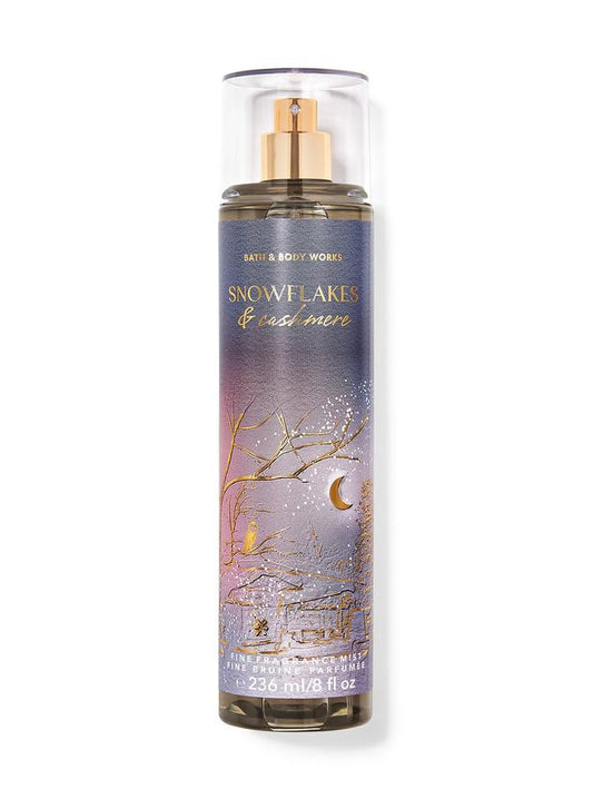 BATH AND BODY WORKS SNOWFLAKES OF CASHMERE BODY MIST 236ML