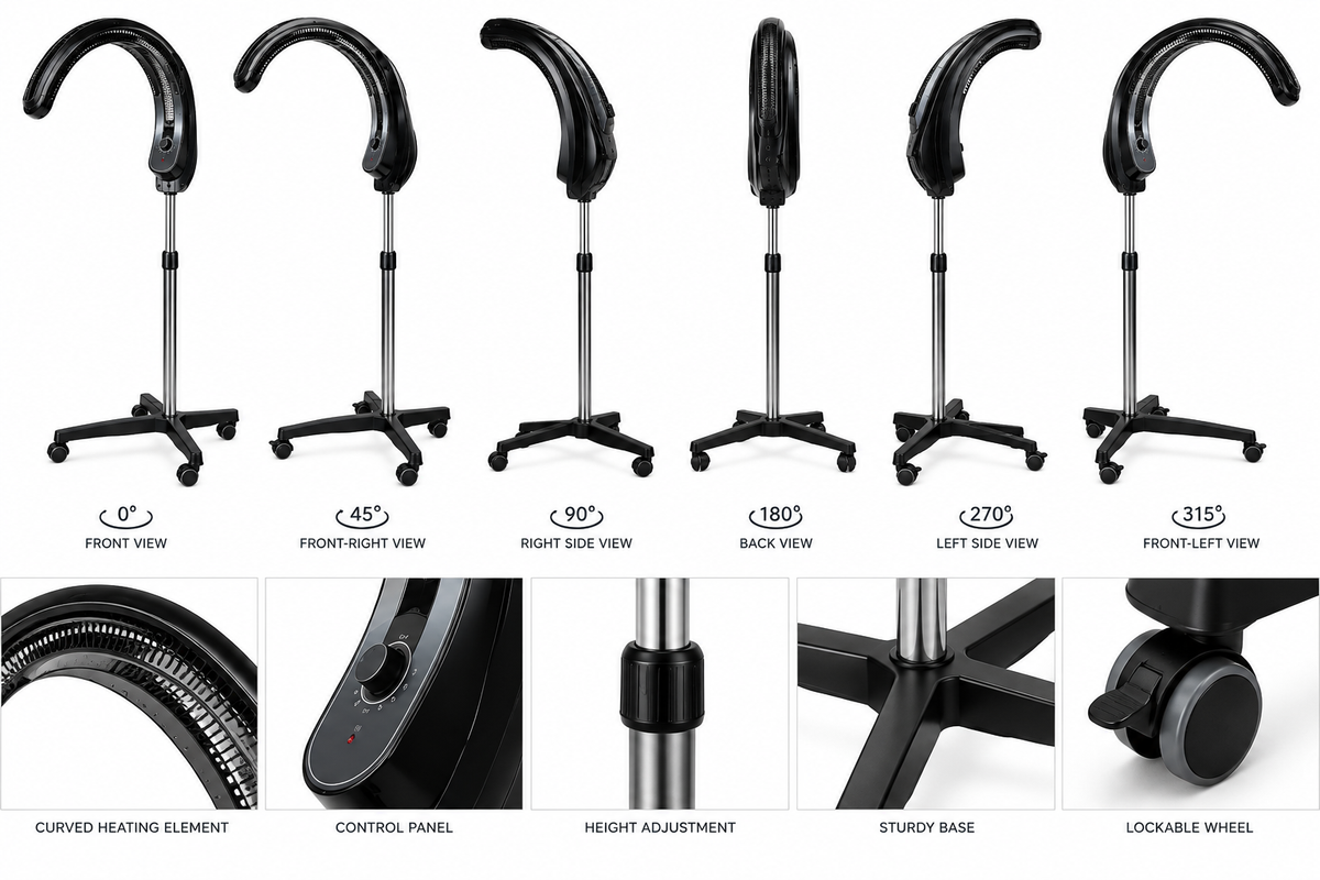Curved Infrared Hair Processor – Professional Salon Hair Treatment Machine