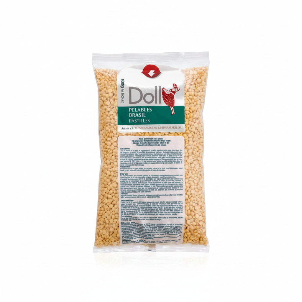 Doll hard wax beans natural color