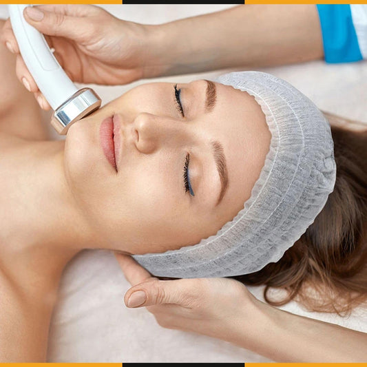 Disposable Headband Cosmetic Hair Band Women's Spa Headband Non-Woven Hair Band Elastic 100 pics