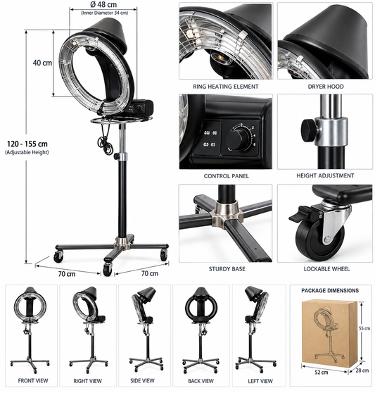 Klemazon 8380 Hair Processor – Professional Salon Hair Treatment Equipment