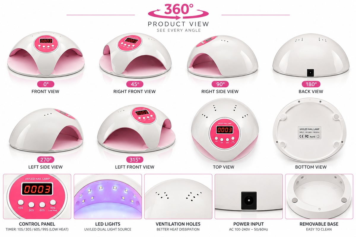 Professional Nail Dryer UV/LED Nail Lamp for Gel Polish
