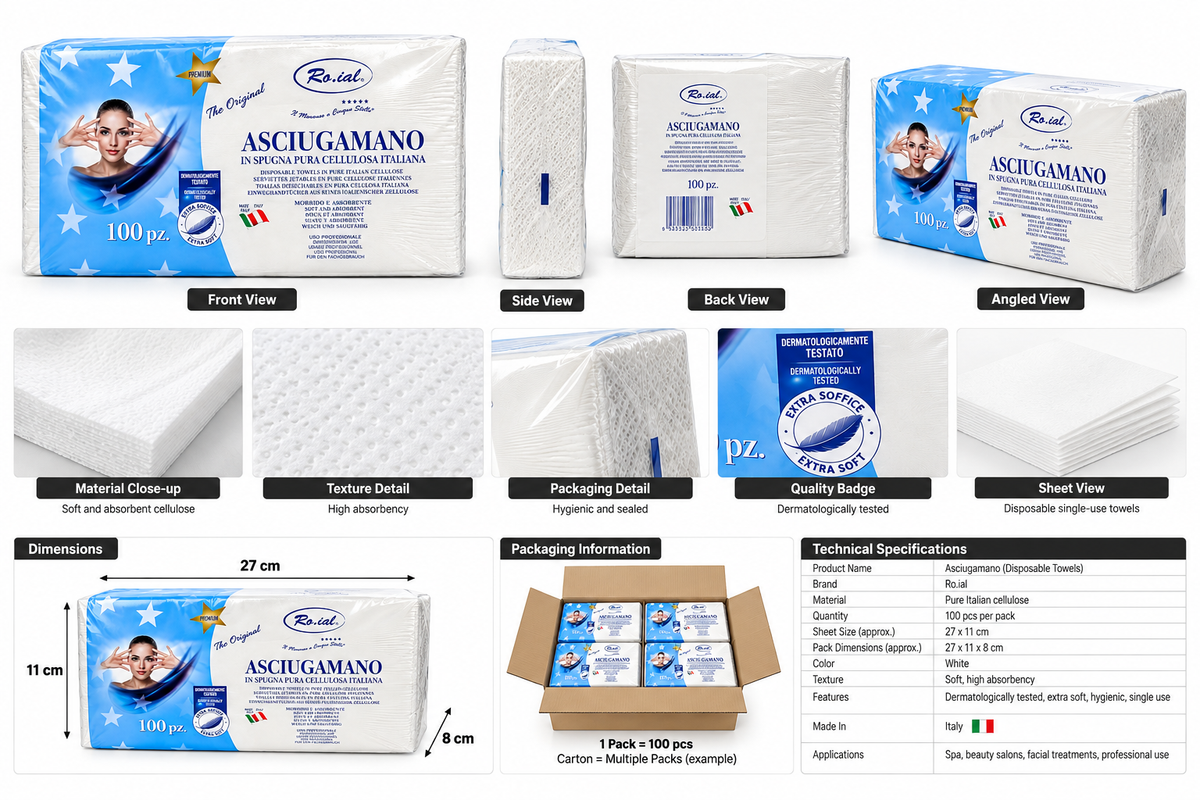 Roial Disposable Salon Towels – 100 Sheets