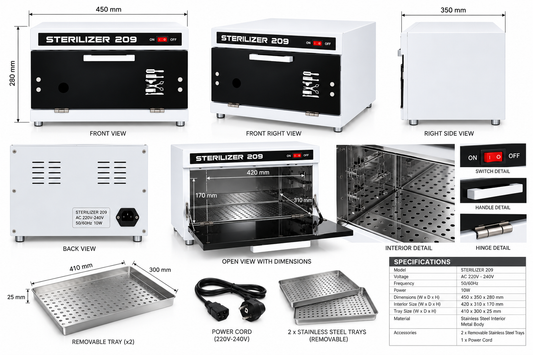 Professional Disinfection Ultraviolet Uv Sterilizer Cabinet For Beauty Salon Use