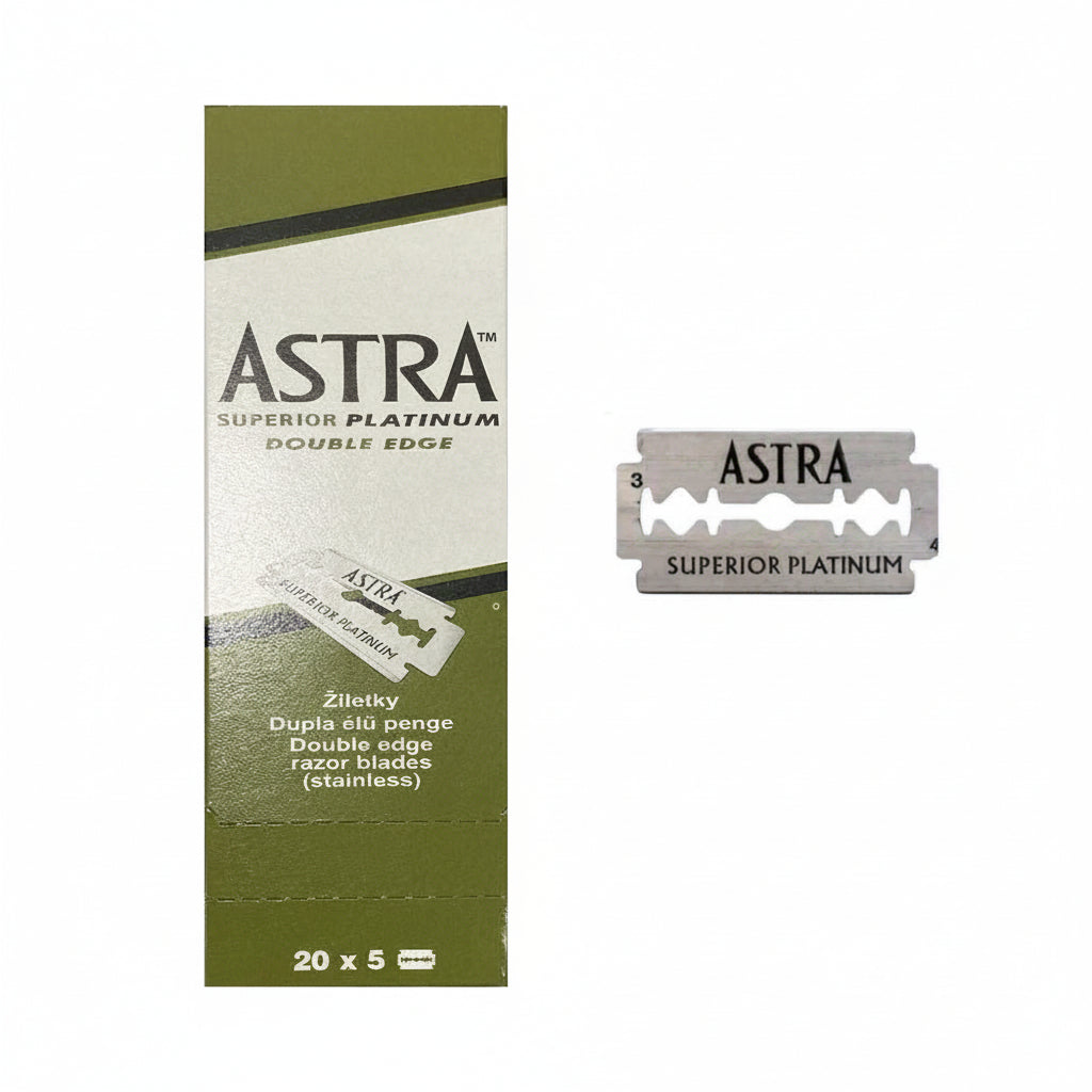 Astra Superior Platinum Double Edge Razor Blades – 100 Pcs