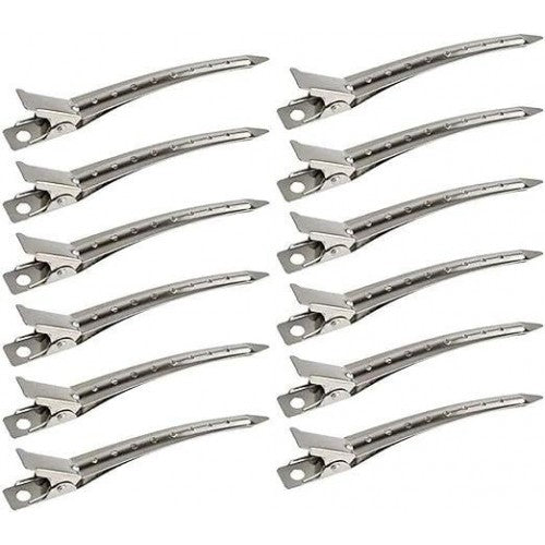La Perla Tech, Duck Bill Clips, Rustproof Metal Alligator 6pics color may vary