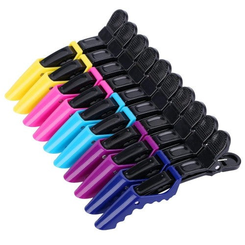 La Perla Tech, Alligator Styling Sectioning Clips of Professional Hair Salon Quality 12 pics