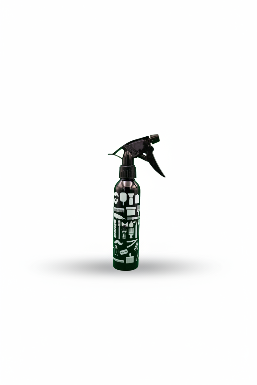 barber-themed spray bottle