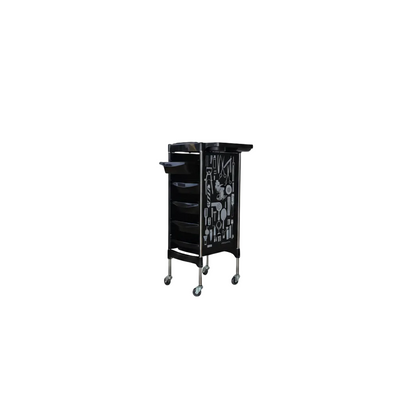 La Perla Tech Professional Hair Dye Trolley Salon Color Storage Cart
