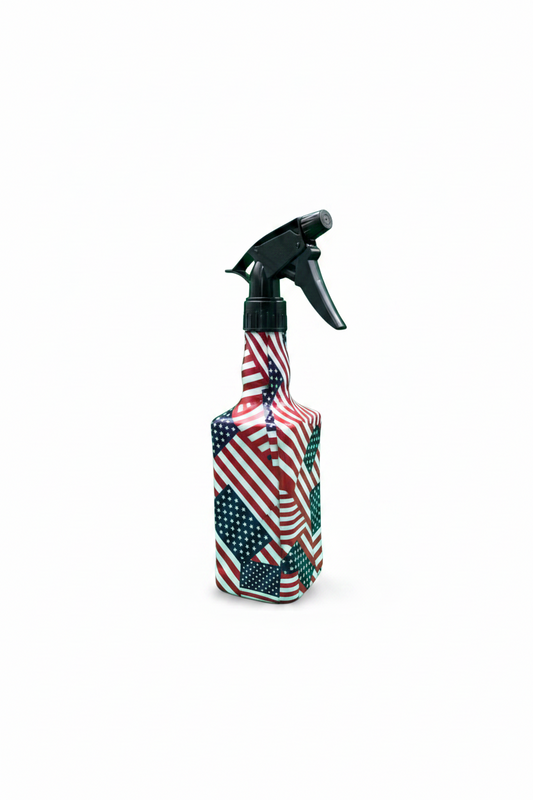 Spray Bottles feature bold flag design