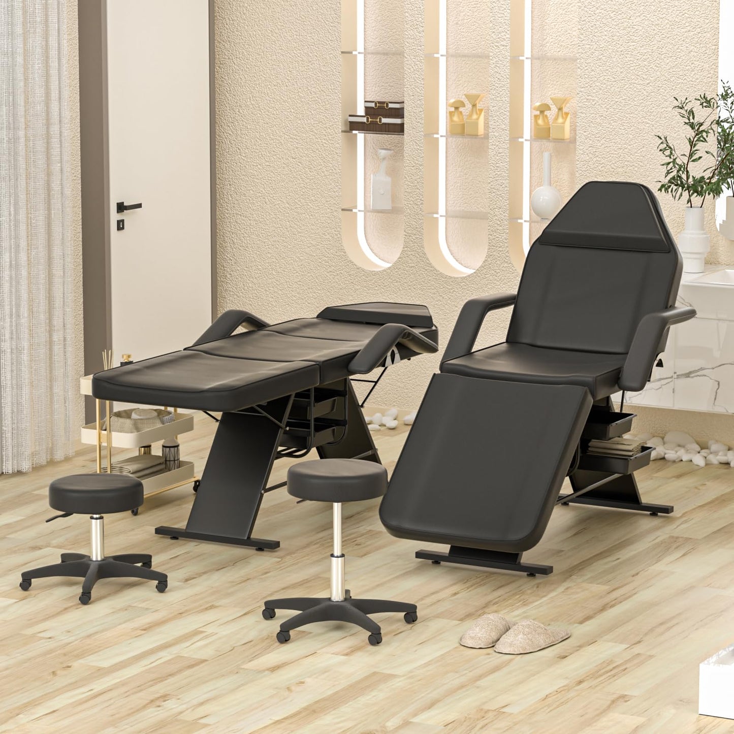 La Perla Tech Professional Facial Bed with Stool Adjustable Beauty Treatment Bed
