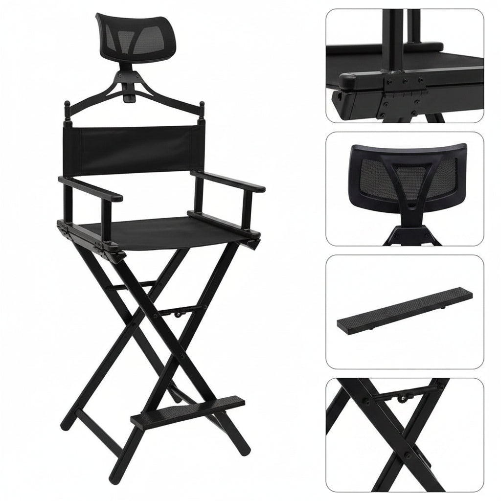 La Perla Tech Professional makeup artists Aluminum Makeup Chair