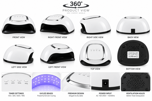 Professional Nail Dryer UV/LED Nail Lamp for Gel Polish 168W