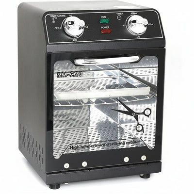 Professional Sterilizing Cabinet with Adjustable Heat Settings & Glass Door
