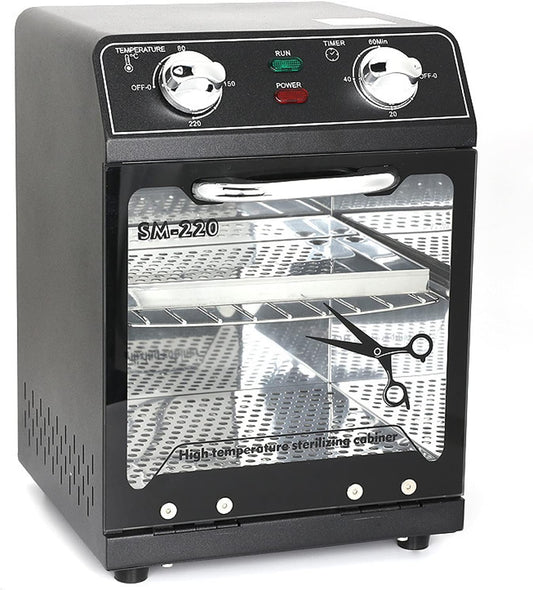 La Perla Tech Professional Sterilizing Cabinet with Adjustable Heat Settings & Glass Door