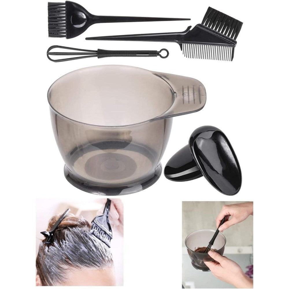 La Perla Tech, Hair Dye Coloring Kit with Hair Color Bowl,Hair Dyeing Brush Hair Coloring black