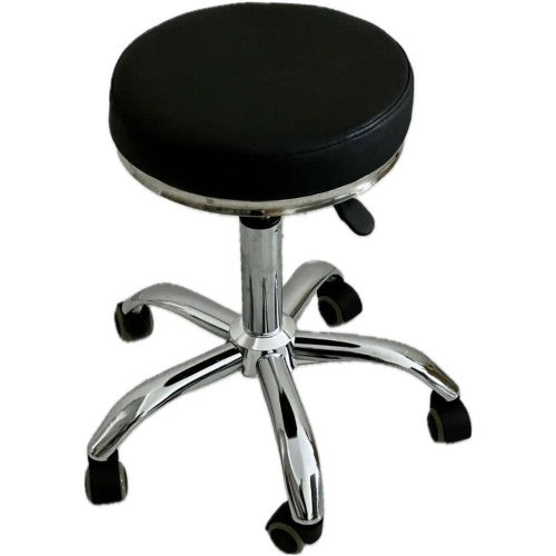 La Perla Tech, Rolling Stool Chair PU Leather Height Adjustable